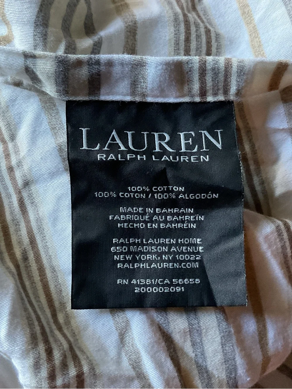 Ralph Lauren Naomi Tan Paisley KING Duvet Cover Set 3 Pieces